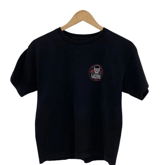 Vans Black Skull Tee Shirt, Small- EUC - Picture 3 of 5